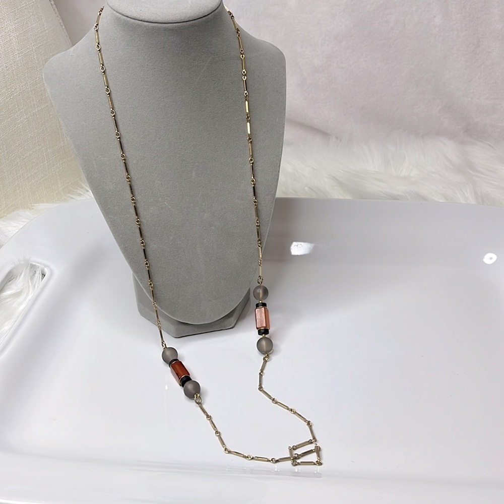 Vintage Sarah Coventry Gold Tone Long link necklace